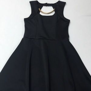 Black skater dress